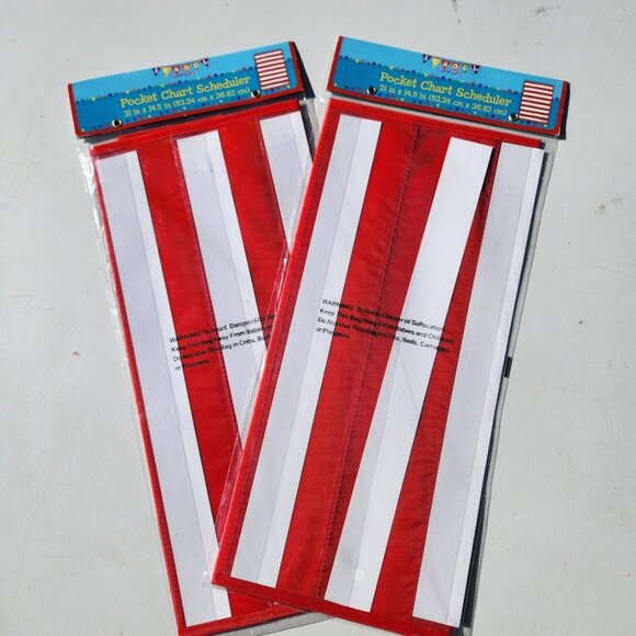 2X Pocket Chart Scheduler Classroom School Supplies Bundle Homeschool Organizer - Picture 2 of 7